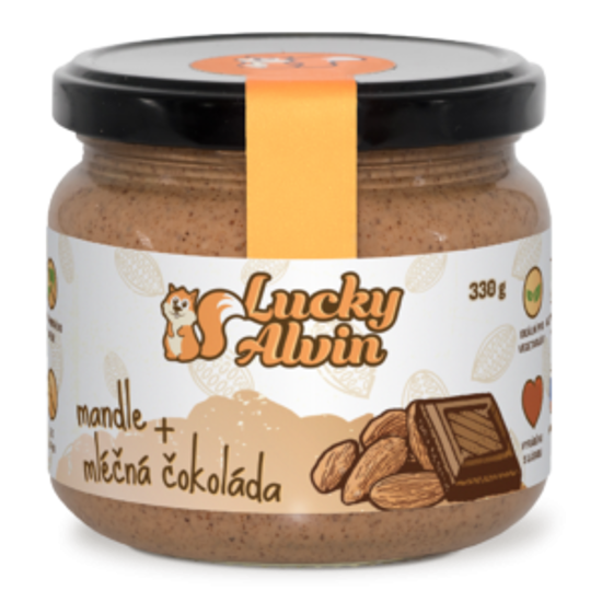 Obrázek Almond butter s mléčnou čokoládou Alvin 330g