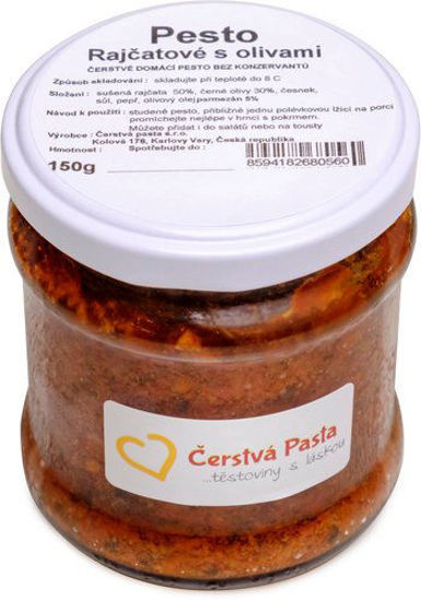 Obrázek Pesto rajčatové s olivami 150g Čerstvá pasta