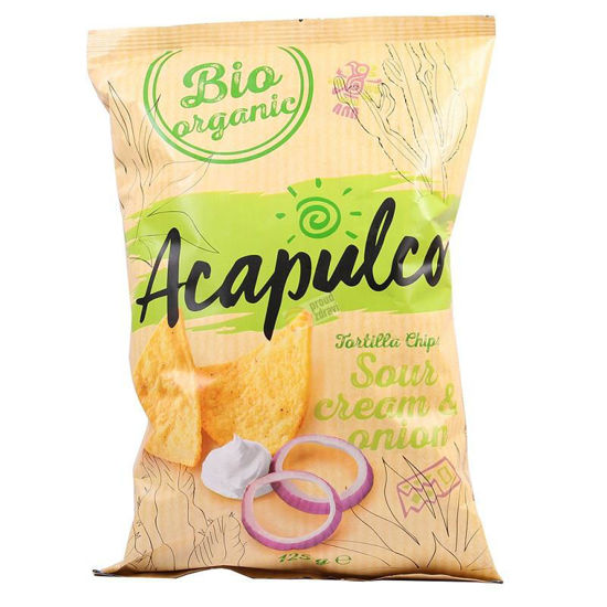 Obrázek Bio Tortilla chips zakysaná smetana Acapulco 125g