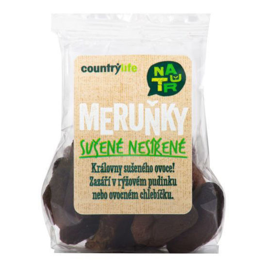 Obrázek Meruňky sušené nesířené 100g Country life