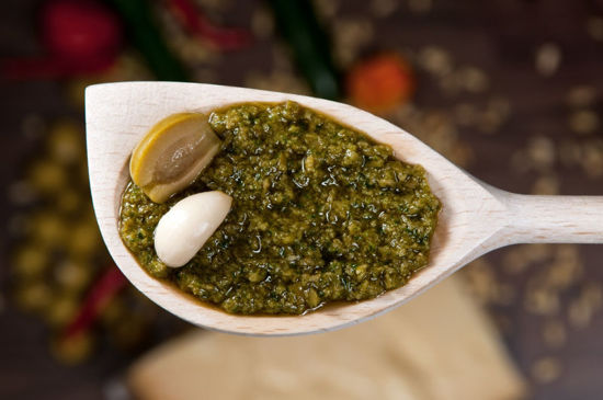 Obrázek Pesto olivové česnek chilli 150g Čerstvá pasta