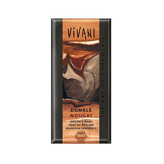 Obrázek Hořká čokoláda nugátová BIO 100g Vivani