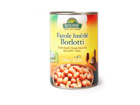 Obrázek Fazole hnědé Borlotti 400g Biolinie