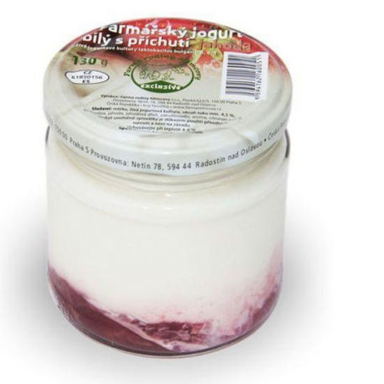 Obrázek Jogurt jahoda 130g  Farma Rodiny Němcovy