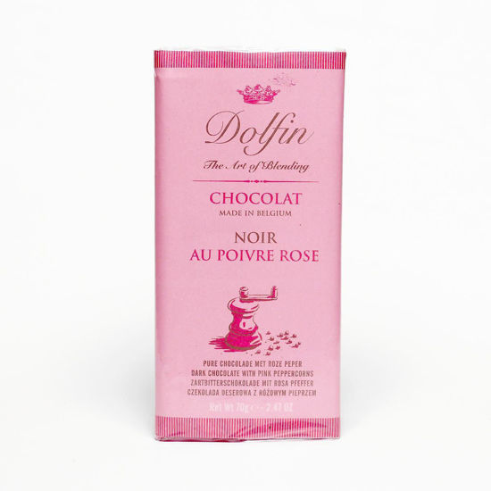 Obrázek Hořká čokoláda s růžovým pepřem 70g Dolfin
