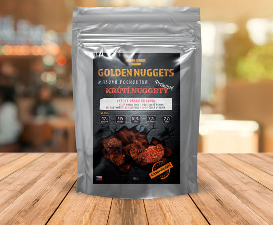Obrázek Krůtí nugety 90g Golden Nuggets - sušené maso