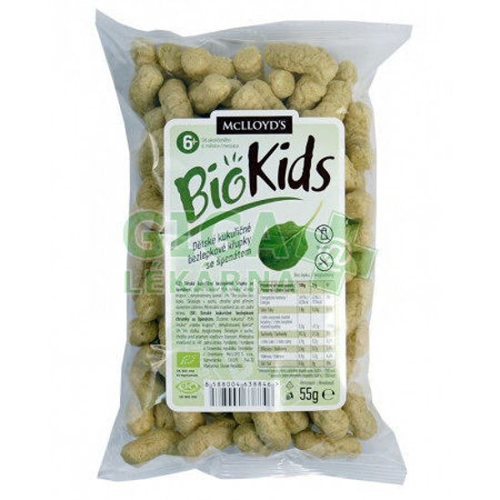 Obrázek Křupky kukuřičné špenátové BIO 55g Allexx