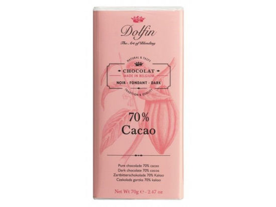 Obrázek Čokoláda s kakaovými boby 70g Dolfin