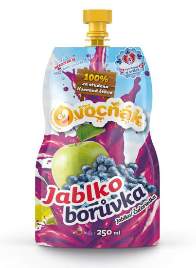 Obrázek Mošt jablko borůvka 250ml Ovocňák