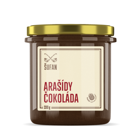 Obrázek Arašído-čokoládový krém pražený 330g Šufan