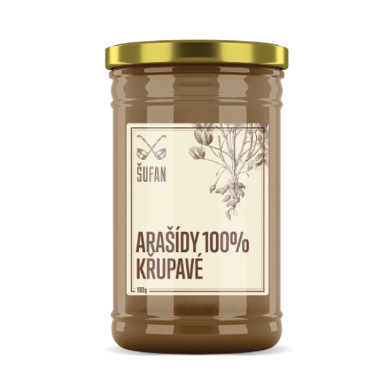 Obrázek Arašídové máslo Crunchy 1000g Šufan