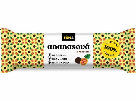 Obrázek Ananasová Raw tyčinka 40g Sinea