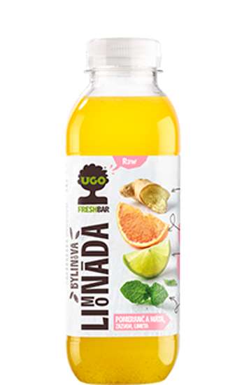 Obrázek Pomeranč a máta UGO limonáda 0,5