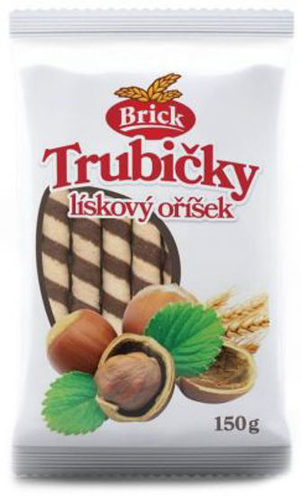 Obrázek Brick trubičky lískový oříšek 150g