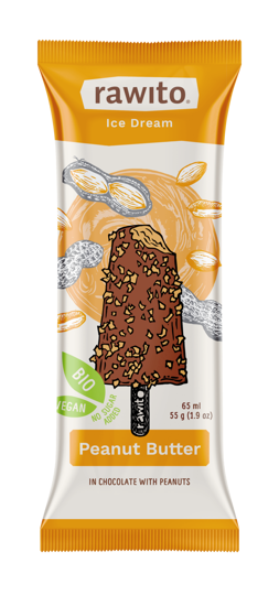 Obrázek Rawito Arašídové máslo 55g BIO zmrzlina