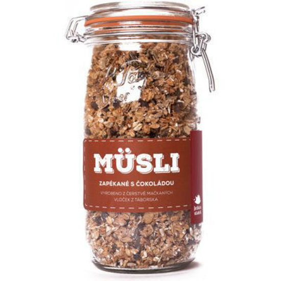 Obrázek Musli dárkové zapékané s čokoládou 600g Ježkův statek