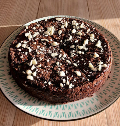 Obrázek Čoko-špaldové vegan brownie 125g Šťastná koza