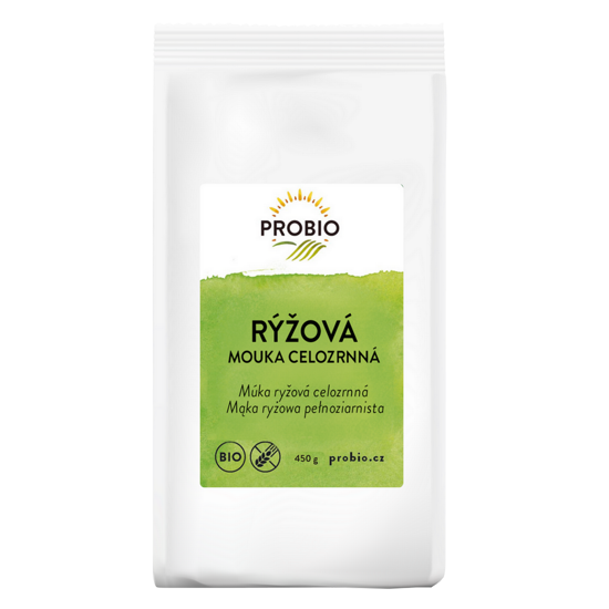 Obrázek Mouka rýžová celozrnná 450g Pro-bio