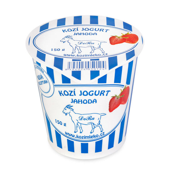 Obrázek Kozí jogurt jahoda 150g  Dora