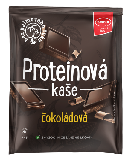Obrázek Proteinová kaše čokoládová 65g Semix