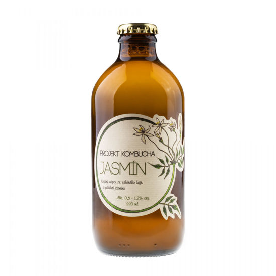 Obrázek Kombucha jasmín 330ml Wild and Coco