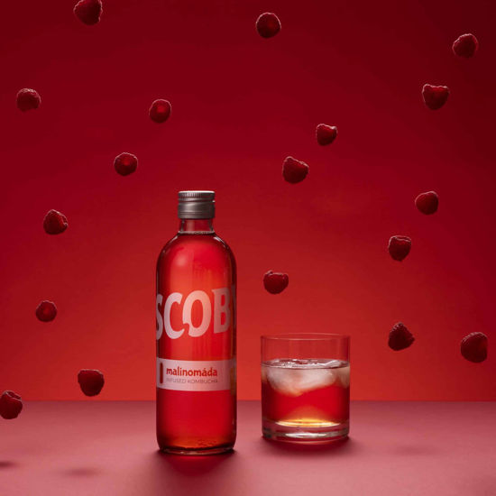 Obrázek Malinomáda 500ml SCOBY