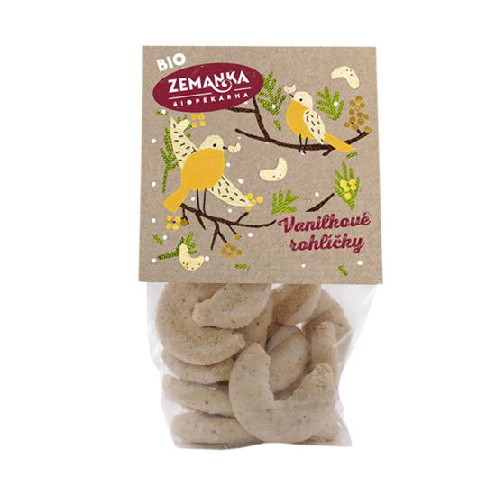 Obrázek Vanilkové rohlíčky BIO 100g Zemanka