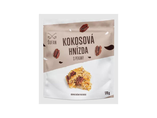Obrázek Kokosová hnízda s pekany 170g Šufan