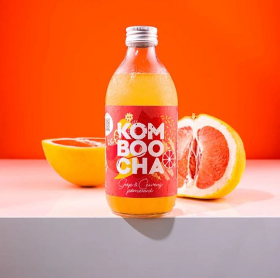 Obrázek Grep a pomeranč Kombucha 330ml Tap Drinks