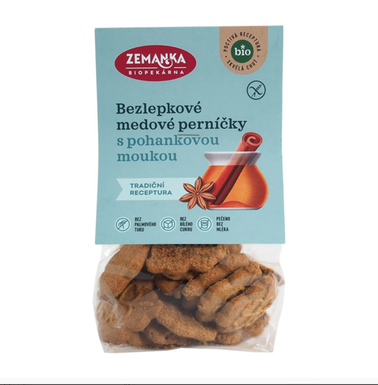 Obrázek Bezlep. medove pernicky s pohankou 100g Zemanka