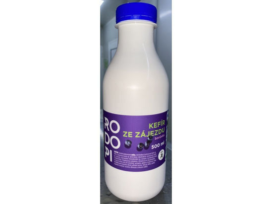 Obrázek Borůvkové kefírové mléko 500ml RODOPI