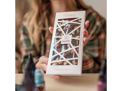 Obrázek //Hořká čokoláda Passion s ořechy 120g Janek