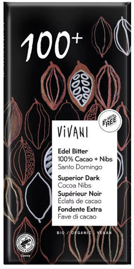 Obrázek 100% horka cokolada 100% Vivani