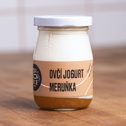 Obrázek Ovčí jogurt meruňka 180ml Farma Držovice