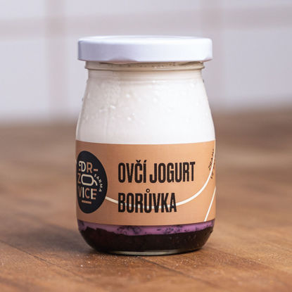Obrázek Ovčí jogurt borůvka 180ml Farma Držovice
