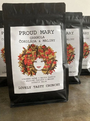 Obrázek Proud Mary čokoláda a maliny granola 400g